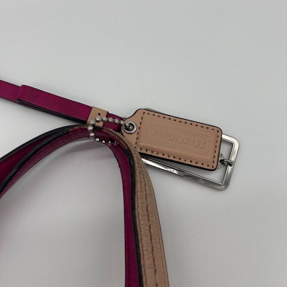 Coach Park Metro Patent Leather Large Tote Handbag Burgundy Red J1371-F25028 - Picture 16 of 16